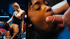 Horny Lesbian Grows Big Cock - Interracial Futanari Lezdom