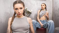 Secret room with a dick inside. Glory Hole. FULL on LunaEvans Com
