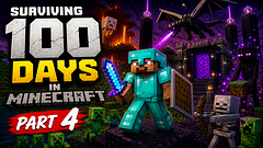 Surviving 100 Days in Minecraft Part 4 SFW Version