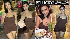 Sinning On South Beach With Mesmerizing Brunette Roxie Sinner