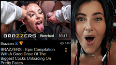 Porn React - BRAZZERS - Epic Compilation - The Biggest Cocks Unloading On Pretty Faces - ItSweetShay