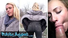 I Warm My Big Dick inside her Warm Moist Pussy - Public Agent