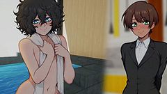 My femboy roommate | Sexy girl with romantic scenes in Gameplay