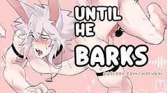 Overstimulate Your Boyfriend Until He Barks. Loud Vocal Male Moaning and Cute Whimpering for Clear Skin