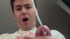 College Boy Jerks Off while Neighbor Watches