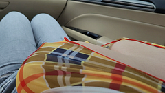 Perfect Big Tits Play in the Car