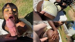 Ebony Slut Worked Her Ass Off to Prove She's Worthy of Being BLEACHED