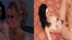 I use two hot milfs to fullfire my desires | Milfy City | Yasmine and Liza | Part 2