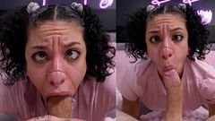 Brain-Dead Babe Gives You Slobbery Cross-Eyed Head