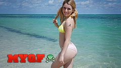 MY GF - Gorgeous Abby Adams Turns A Sunny Beach Day Into A Wild Orgasmic Fantasy With Sean