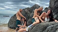 We Thought No One Would See Us… | Public Sex on the Beach | Real Couple