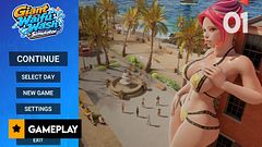 Giant Waifu Wash Simulator Gameplay Part 1 – First Cleaning Job for Vellory