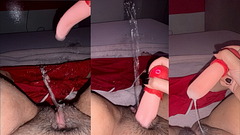 Slim brunette trying out a vibrating tongue… ends up trembling with orgasm”