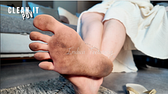POV: She Makes You Clean Her Dirty Feet | Foot Worship Fetish - Excerpt