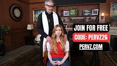 Redhead Gets Dominated in Confessional