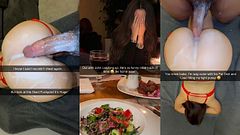 Cheating Wife Lies About Dinner with Coworker John - Gets Pussy Wrecked by Big Dick & Snapchats Husband
