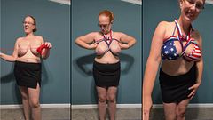 Shibari Rope Self Tie Guide - Independence Day Red White & Blue Heart
