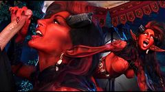 Karlach gets stretched out by Karnis in Baldurs Gate