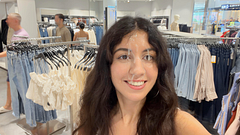 Risky Fitting Room Sex and Public Cumwalk in a Clothing Store Full of People