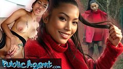 Public Agent - BIG TITS ASIAN really loves cock and rides enthusiastically