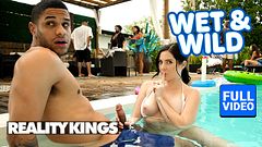 REALITY KINGS - PAWG Theodora Day Gets A Facial From Another Girl's Boyfriend At A Pool Party