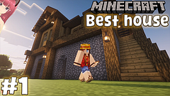 Beautiful house for survival building Part 1 - Jazziuu Minecraft