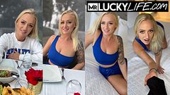 Lets Spend The Rainy Day With Blonde Hottie Elana Bunnz