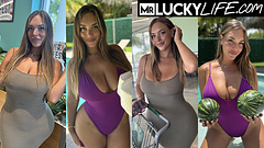 Chilling By The Pool With Alanna Pow And Her Big Natural Tits