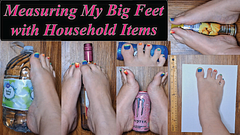 Measuring the Size of My Big Wide Size 11 Feet by Comparing Them to Average Household Objects SweetFootWork