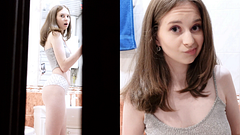 Caught my stepsister cheating in the bathroom.