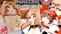 Hardcore Minecraft sex compilation I cum in her mouth anus tits and vagina - Futanari sex Jazziuu