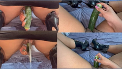 p2 Asmar sonido vaginal, masturbación con pepino