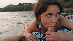 POV Risky Paradise Floatie Blowjob