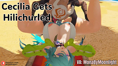 Cecilia Gets Fucked By A Hilitchurl On The Beach