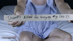 Subscriber Turned Me Into a Femboy Blue Dress & Lingerie Transformation